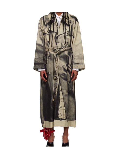 Jean Paul Gaultier Multicolor 'The Trompe-Lœil' Trench Coat