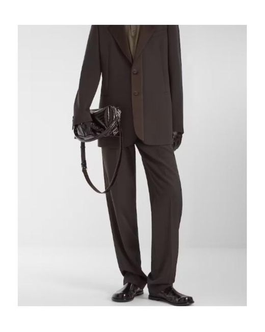 Fendi Gray Straight-Leg Tailored Cigarette Pants for men