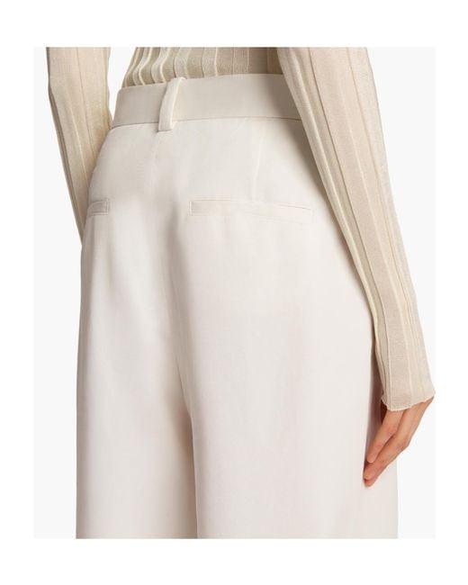 Khaite White Gari Straight-Leg Trousers