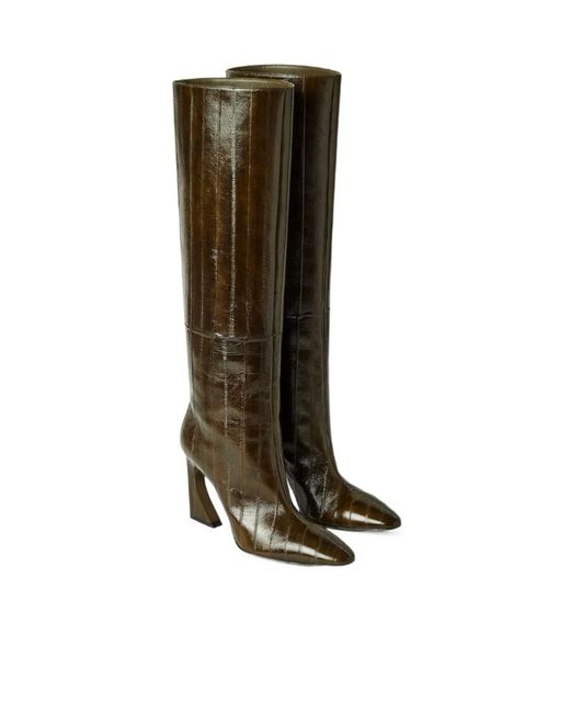 Fendi Green 95Mm Arco Leather Boots