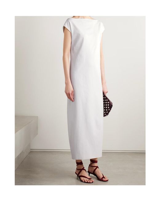 Khaite White Ayame Backless Dress