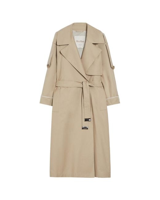 Max Mara Natural The Cube Utrench Belted Long-Sleeved Coat