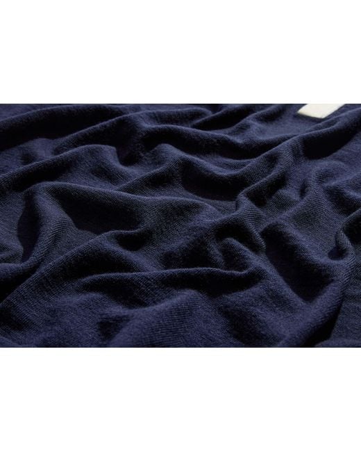 Drake's Blue Long-Sleeved Sweater for men