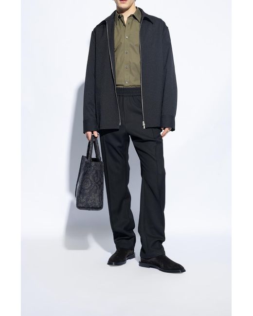 Alexander McQueen Black Pointed Toe Ankle Boots for men