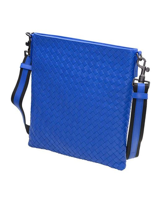 Bottega Veneta Blue Weave Detail Satchel