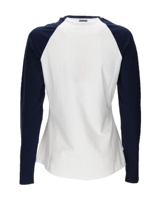 MICHAEL Michael Kors Blue Graphic Logo Baseball T-Shirt