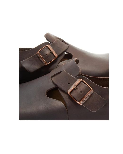 Birkenstock Brown Logo Flat Business Casual Shoes for men