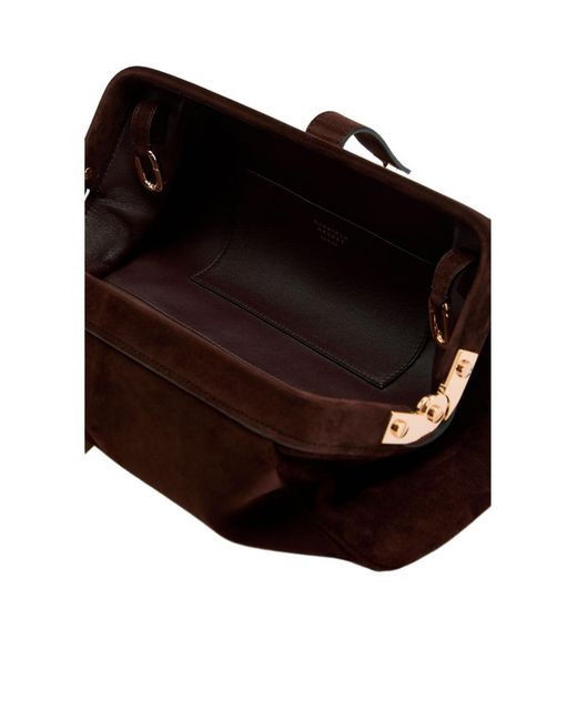 Gabriela Hearst Brown Suede Clutch