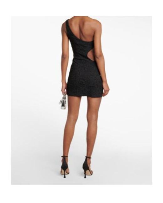 Giambattista Valli Black Cutout Bow Minidress