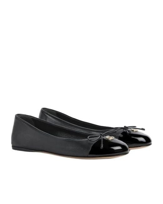 Gucci Black Double G Ballet Flats