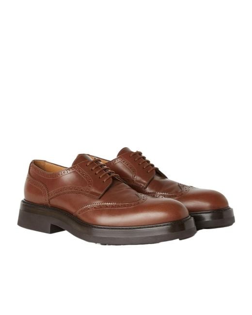 Loro Piana Brown Oliver Walk Derby Shoes for men