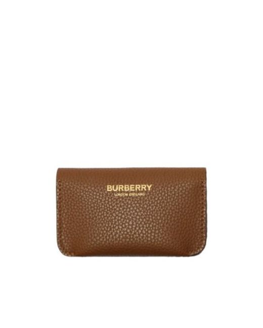 Burberry Brown Leather Coin Case