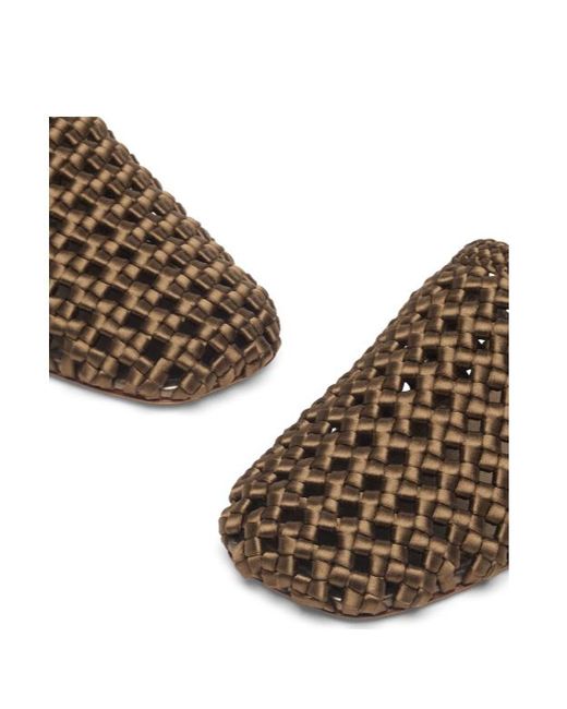 Stuart Weitzman Brown Marina Mule