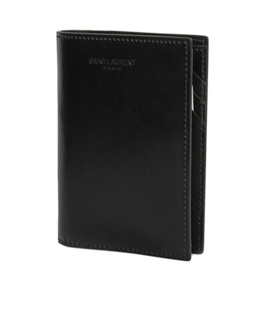 Saint Laurent Black Logo Wallet