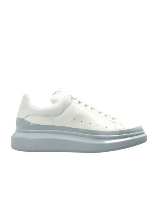 McQueen White Oversized Lace-Up Sneakers for men