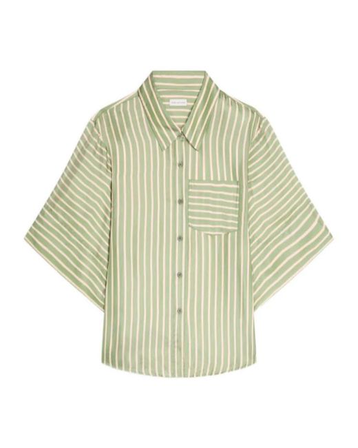 Dries Van Noten Multicolor Short Sleeved Striped Shirt