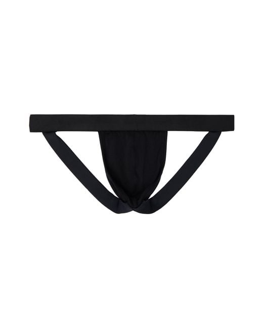 Vetements Black Logo Waistband Jockstraps for men