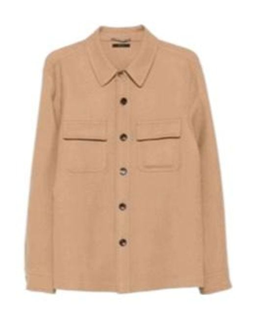 Tom Ford Natural Long-Sleeved Shirt for men