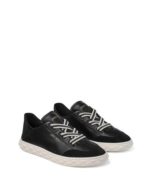 Jimmy Choo Black Diamond Flex Leather Trainers