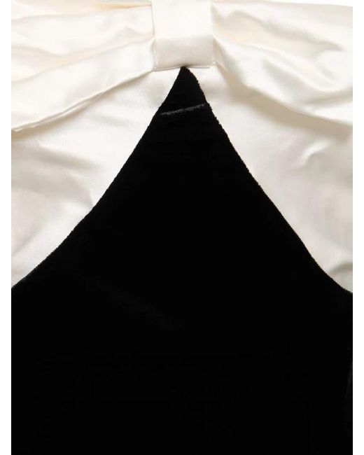 Alessandra Rich Black Strapless Mini Dress