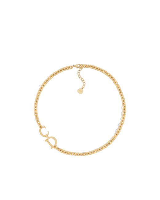 Dior Metallic Saddle Necklace