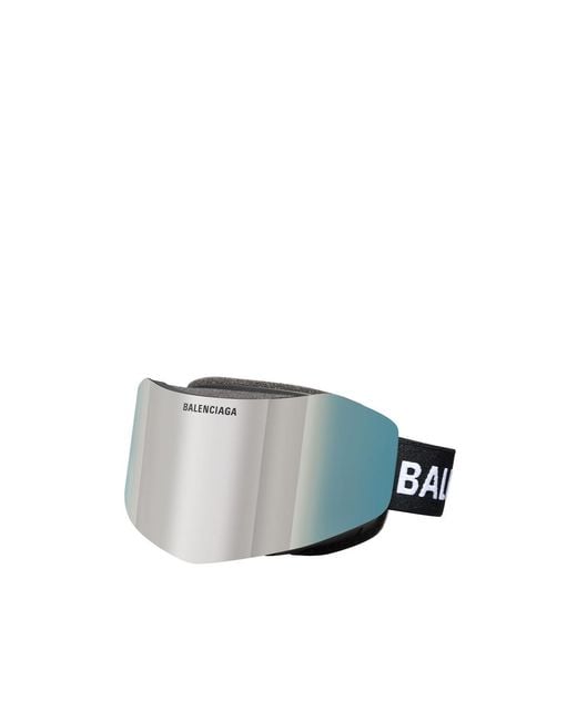 Balenciaga Gray Ski Mask Goggles for men