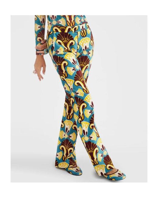LaDoubleJ Yellow Saturday Night Velvet Trousers