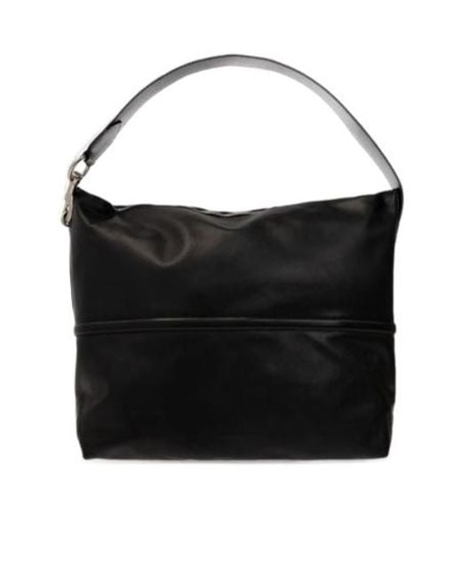 Dries Van Noten Black Zip-Up Shoulder Bag for men