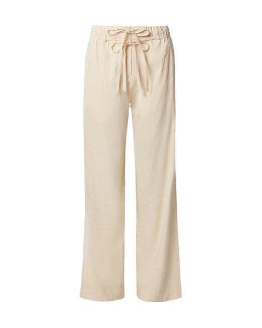 Proenza Schouler Natural Magnus Drawstring Wide-Leg Pants