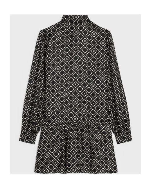 Céline Gray Basque Mini Dress