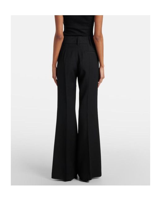 Gabriela Hearst Black Rhein Wool Flared Pants
