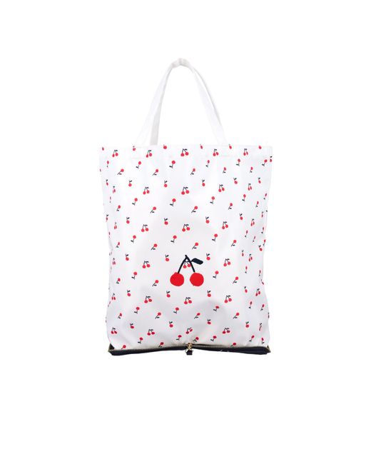 Bonpoint White Logo-Print Tote Bag
