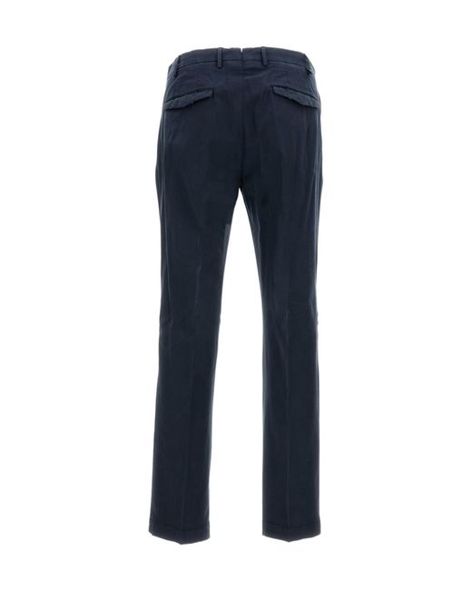 PT01 Blue Belt-Loops Trousers for men
