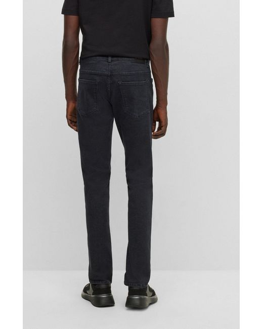 Boss Blue Logo Jeans for men
