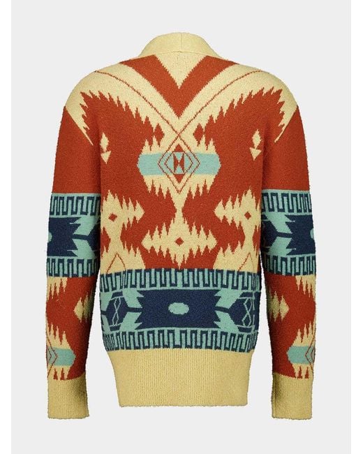 Alanui Multicolor Patterned Button Cardigan for men