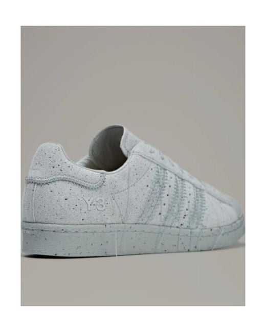 Y-3 Gray Superstar Lace-Up Sneakers for men
