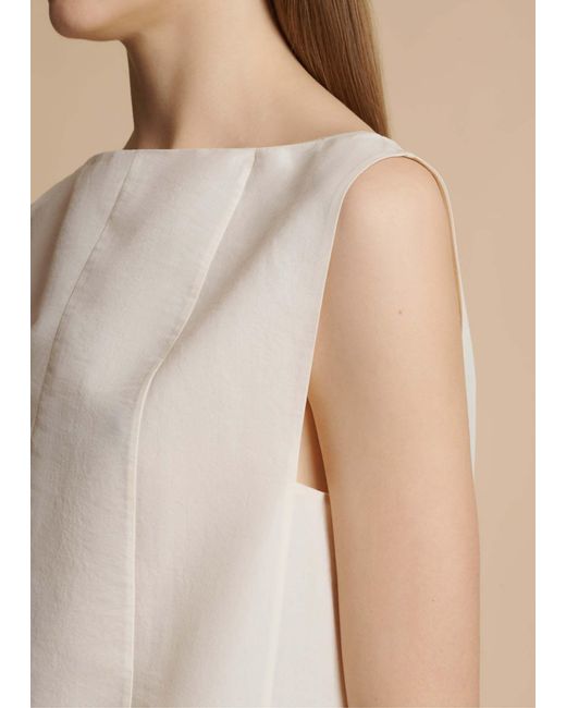 Khaite White Martay Sleeveless Dress