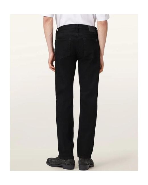 AllSaints Black Belt Loop Jeans for men