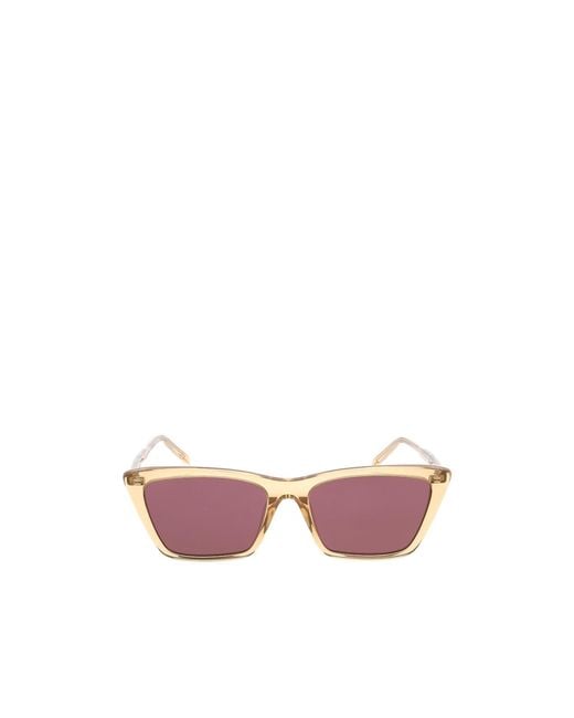 Saint Laurent Pink Eyewear Cat Eye Frame Sunglasses