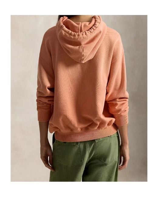 Polo Ralph Lauren Pink Logo Printed Hoodie