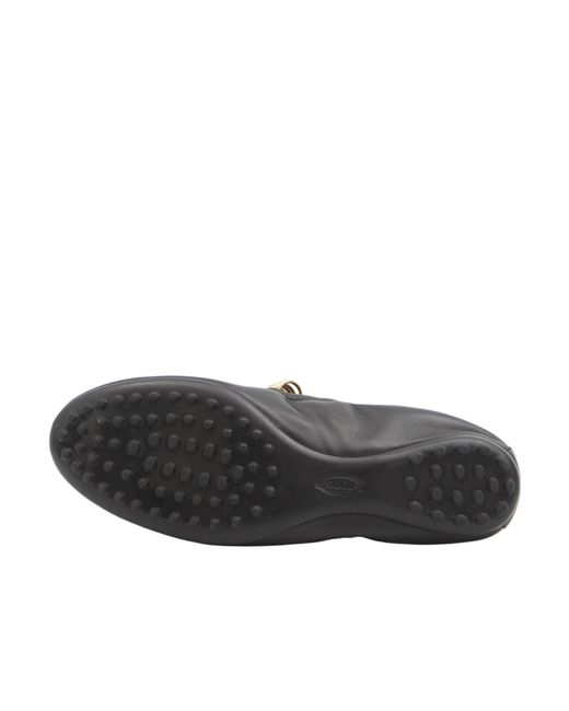 Tod's Brown Ring Embellished Ballerinas