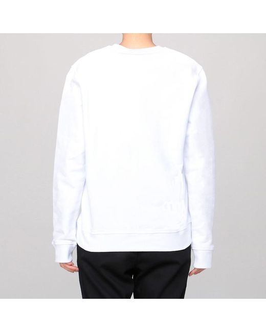MSGM White Logo Hoodie