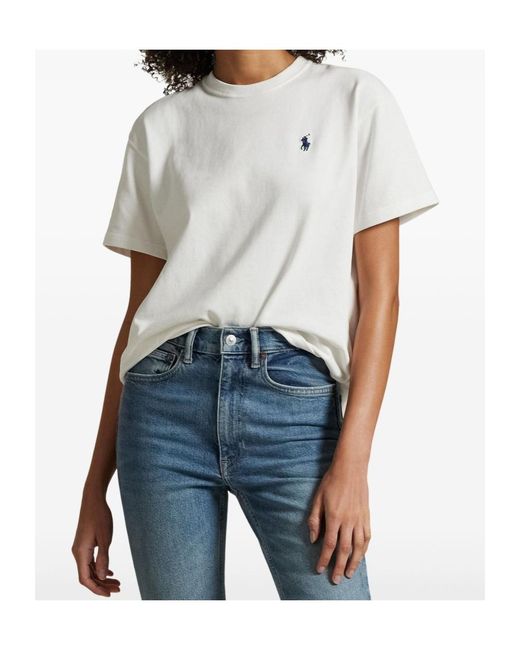 Polo Ralph Lauren White Relaxed Fit Jersey T-Shirt