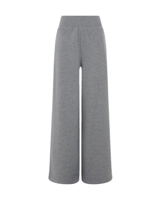 Repetto Gray High-Waist Wide-Leg Track Pants