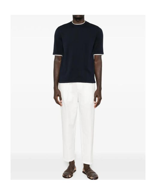 Eleventy Black Short-Sleeved Knitwear for men