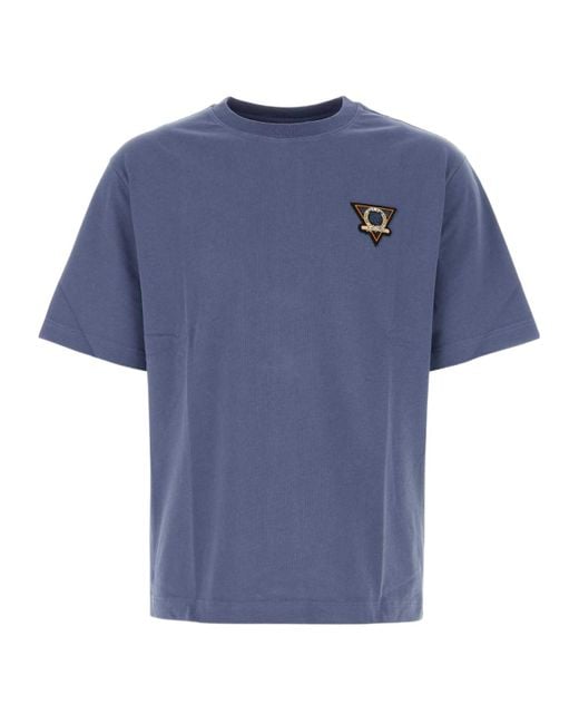 Maison Kitsuné Blue Maison Kitsuné Surf Collage Printed Crewneck T-Shirt for men