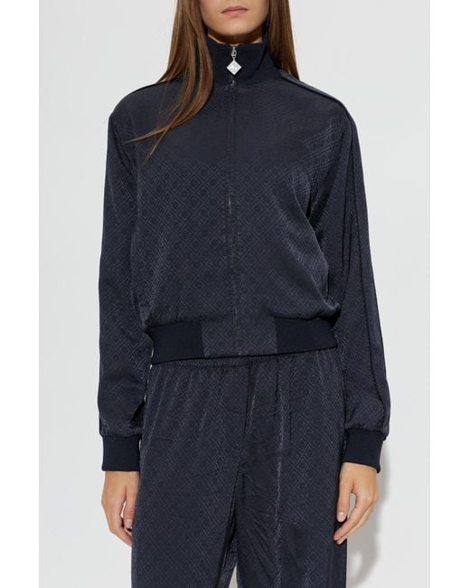 Casablanca Blue Casual Zip-Up Jacket