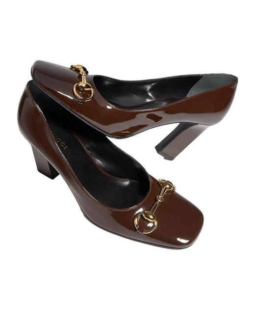 Gucci Brown Signora Pump