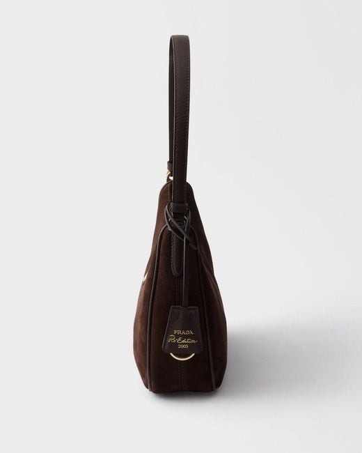 Prada Black Re-Edition 2005 Suede Mini-Bag
