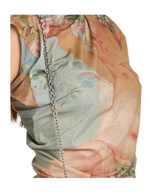 Vivienne Westwood Gray Printed Sleeveless Top